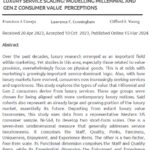 Luxury Service Scaling: Modelling Millennial And Gen Z Consumer Value Perceptions | Francisco J. Conejo, Lawrence F. Cunningham & Clifford E. Young