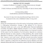 Adoption Of Payments Bank Services Among Rural Customers: A Diffusion Of Innovation (DOI) Approach | Jasmine V M & M A Joseph