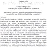Understanding Guest Satisfaction With Technological Amenities In Five-Star Hotels: A Qualitative Analysis | Savita Sharma & Sidharth Srivastava
